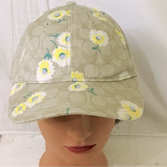 Coach Daisy Print Baseball Cap NWOT - Picture 5 of 5